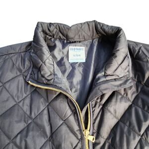 OLD NAVY WOMEN LIGHT PUFFER JACKET COAT BLACK QUILTED CLASSIC CASUAL CAPSULE XL